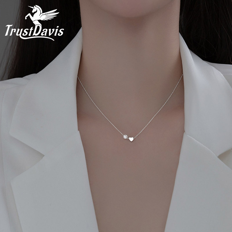 TrustDavis настоящее серебро 9 – обзор и цена Pearl Trim Chain