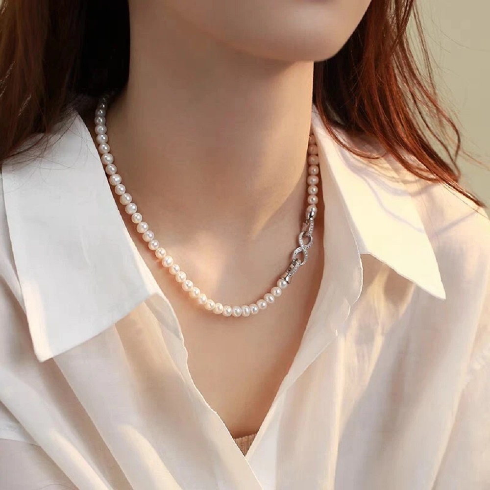 Набор украшений из натуральног – обзор и цена Pearl Trim Chain